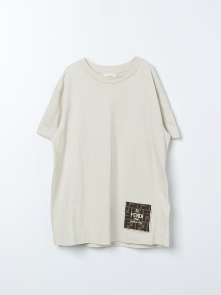 Fendi: T-shirt garçon Fendi Kids