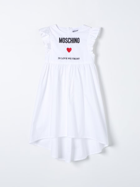 Abito Moschino Kid in cotone con logo