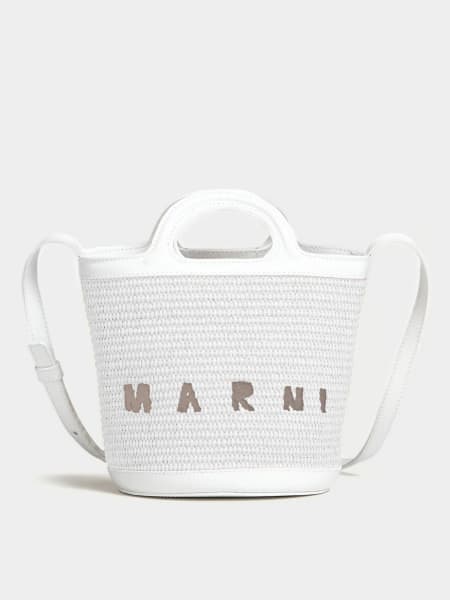 Borsa Tropicalia Marni in pelle e rafia