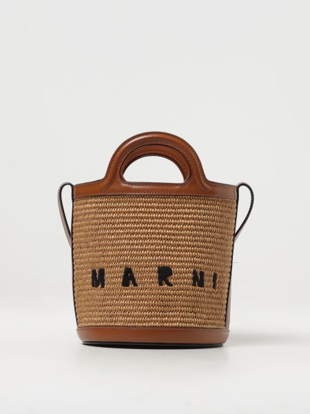 Borsa Tropicalia Marni in pelle e rafia