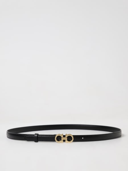 Cintura Ferragamo in pelle con logo