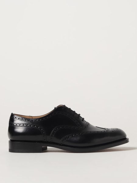 Church's derby shoes in leather with brogue pattern