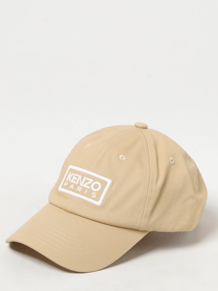 Cappello Kenzo in cotone con logo ricamato >