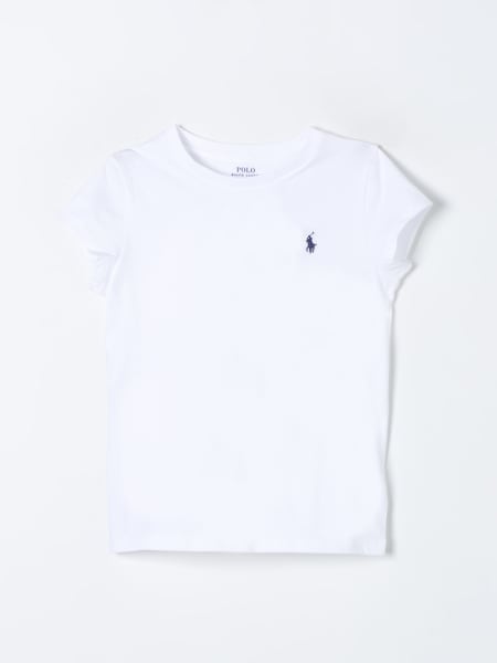 T-shirt bambina: T-shirt basic Polo Ralph Lauren in cotone con logo ricamato