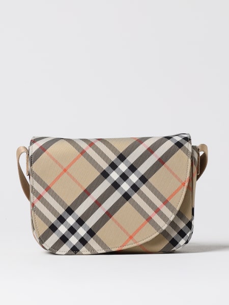 Borsa Vintage Check Burberry Kids in nylon stampato