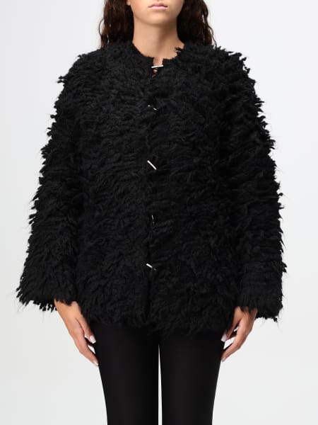 Pinko donna: Cappotto Pinko in shearling di misto lana