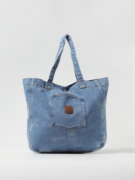 Borsa Carhartt Wip in denim di cotone organico