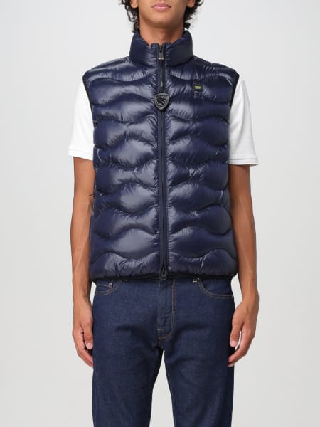 Blauer down vest with logo