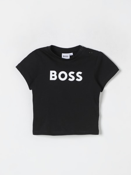 T-shirt Boss Kidswear in cotone con logo