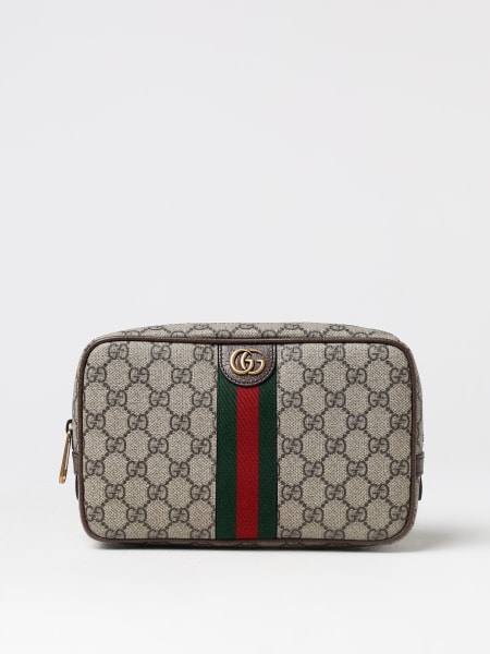 Porta necesaire Savoy Gucci in tessuto GG Supreme e pelle