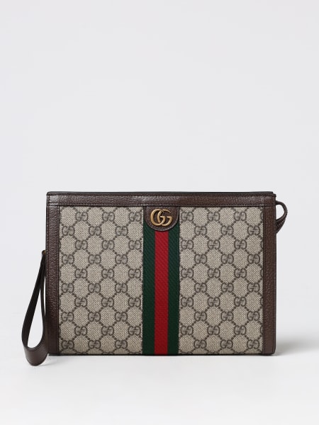 Pouch Ophidia Gucci in tessuto GG Supreme