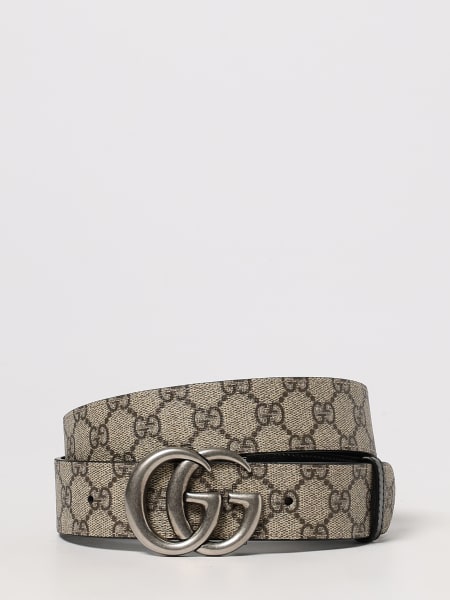 Cintura GG Marmont Gucci reversibile in tessuto GG Supreme e pelle
