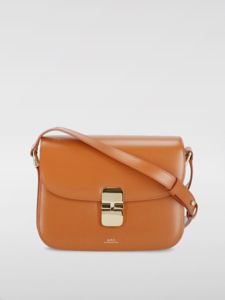 Leather tote bags: Shoulder bag woman A.P.C.