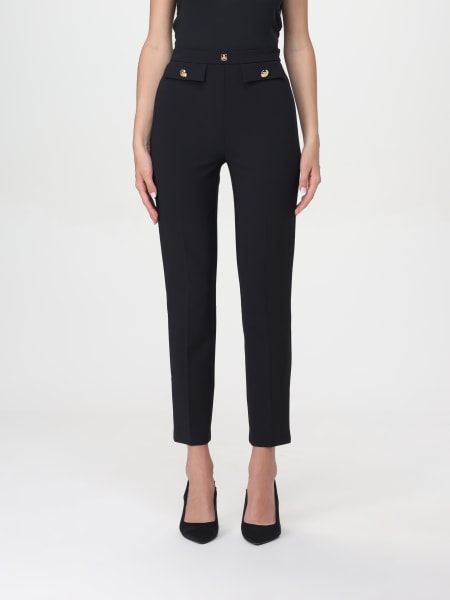 Pantalone dritto in crêpe stretch Elisabetta Franchi