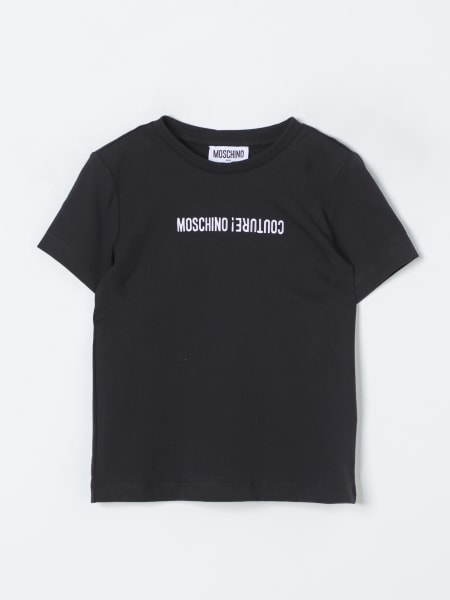 T-shirt in cotone con logo Moschino