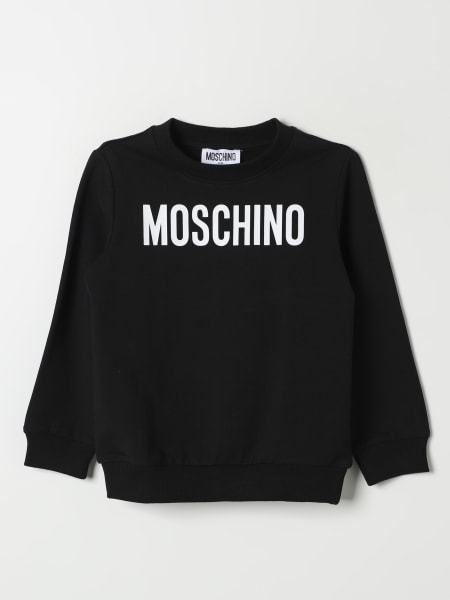 Felpa a girocollo con logo Moschino