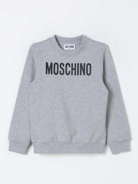 Felpa a girocollo con logo Moschino