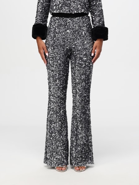 Pantalone Hanita in viscosa con paillettes all over