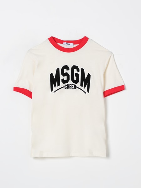 T-shirt con maxi logo MSGM Kids