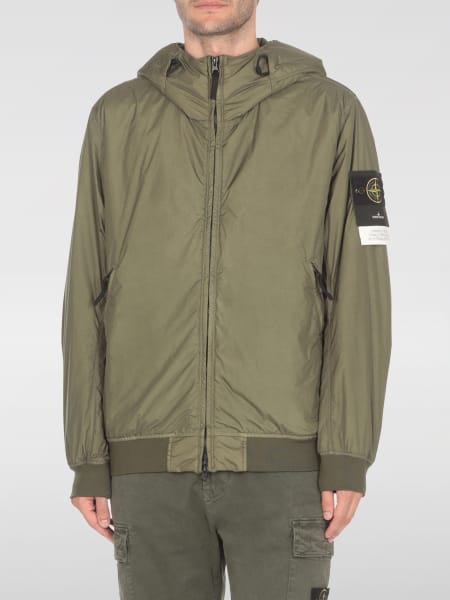 Giacca Stone Island: Giacca di nylon con cappuccio Stone Island