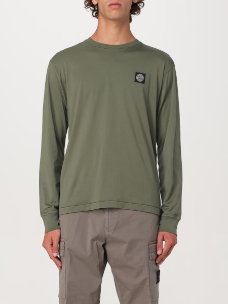 Men's Stone Island: Stone Island basic long-sleeve t-shirt with logo