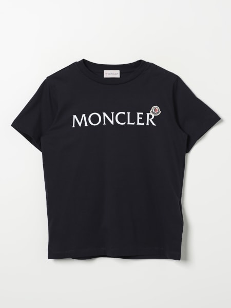 T-shirt in cotone con logo Moncler