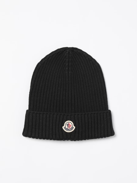 Cappello Moncler in lana vergine a coste