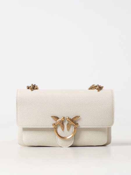 Borsa Love Pinko in pelle a grana