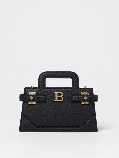 Borsa B Buzz Balmain in pelle a grana