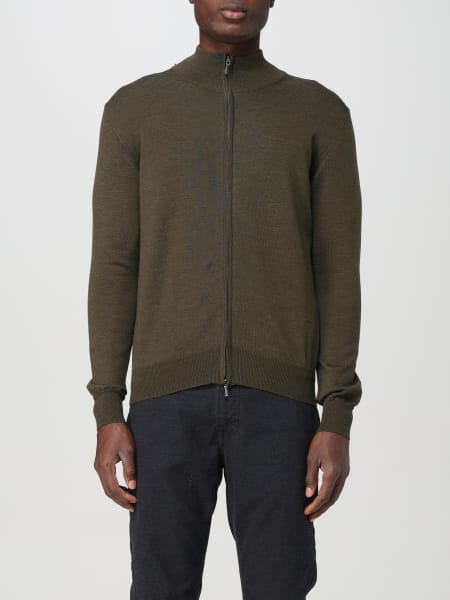 XC high-neck zip-up cardigan