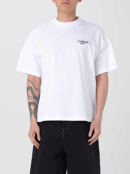 Tシャツ・カットソー CARHARTT WIP Men T-shirt White I033828 2QSXX Carhartt WIP Pocket Heart T-Shirt in Off White | SVD