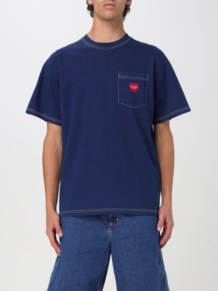 Tシャツ・カットソー CARHARTT WIP Men T-shirt Navy I034486 E4GD Tシャツ・カットソー CARHARTT WIP Men T-shirt Navy I034486