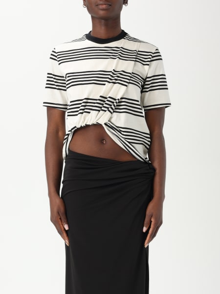 MSGM: T-shirt in cotone a righe MSGM
