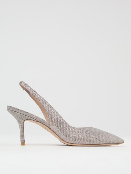 Stuart Weitzman: Slingback Stuart Weitzman in tessuto lamè
