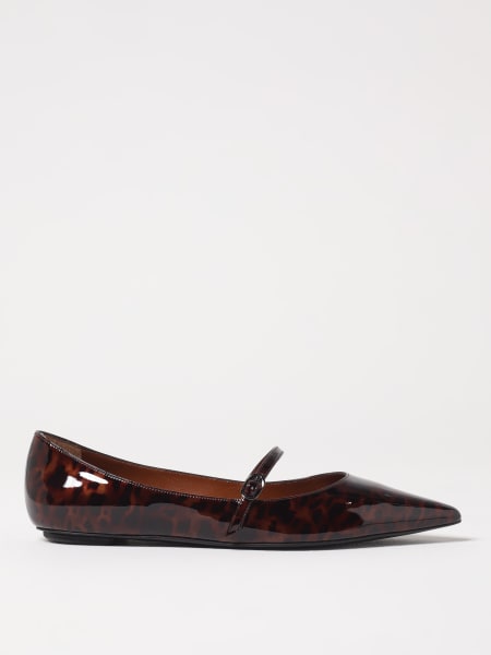 Stuart Weitzman: Ballerina Stuart Weitzman in vernice stampa animalier
