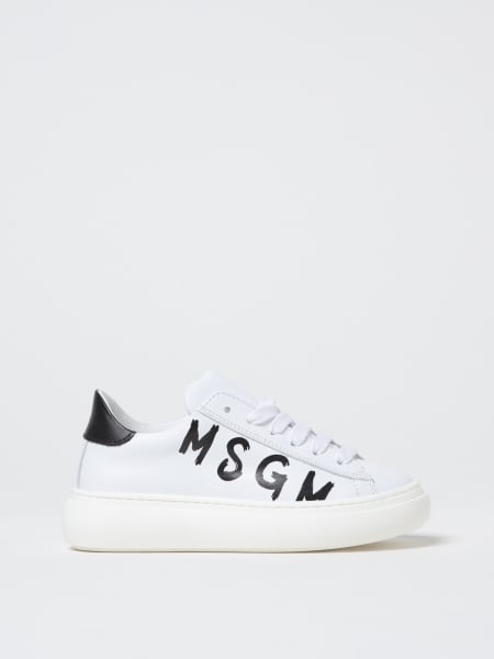 Sneakers MSGM Kids in pelle