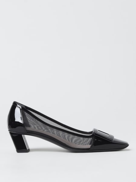 Décolleté Belle Vivier Roger Vivier in vernice e nylon a rete >