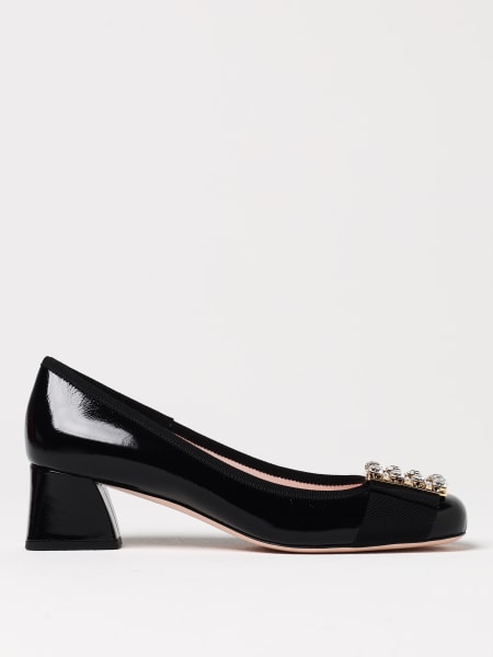Roger Vivier: Décolleté Très Vivier Roger Vivier in vernice con fibbia gioiello
