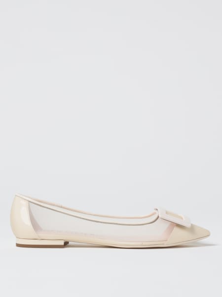 Ballerina Gommettine Roger Vivier in nylon a rete >