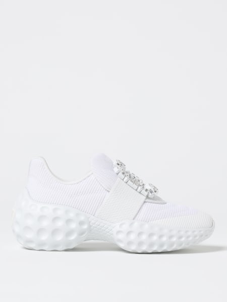 Roger Vivier: Sneakers Viv' Run Light Roger Vivier in mesh con fibbia gioiello