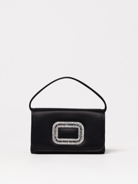 ショルダーバッグ・ポシェット ROGER VIVIER Women Shoulder Bags RBWAMFD0200RS0 B999 NERO BL Viv' Choc Bag in leather Black Woman RBWAOGJ0200YDRPZB999