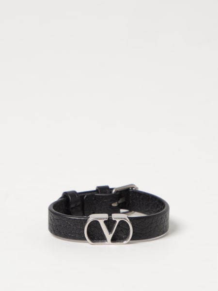 Bracciale VLogo Signature Valentino Garavani in pelle a grana