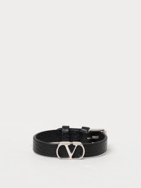 Bracciale VLogo Signature Valentino Garavani in pelle a grana