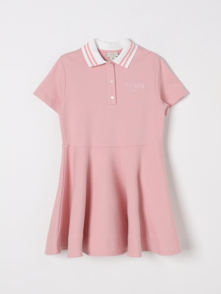 Abito a polo Fendi in cotone con logo