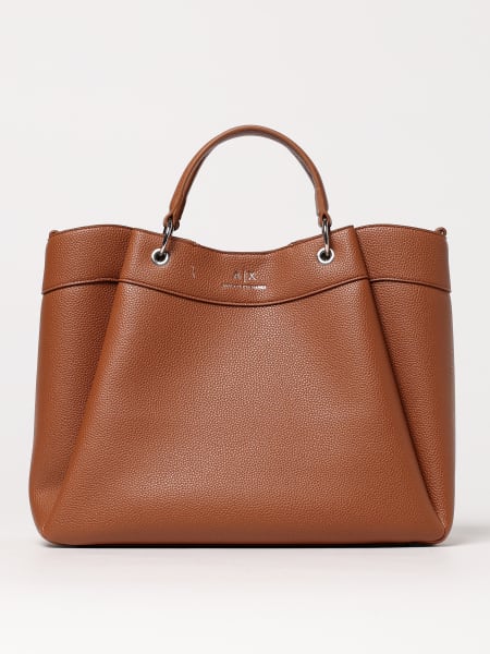 【関税&送料込】ARMANI EXCHANGE Bags Brown Armani Exchange TOTE L - WOMAN'S TOTE L Cognac - Fast