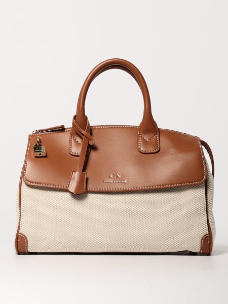 Borsa Armani Exchange in canvas e pelle sintetica