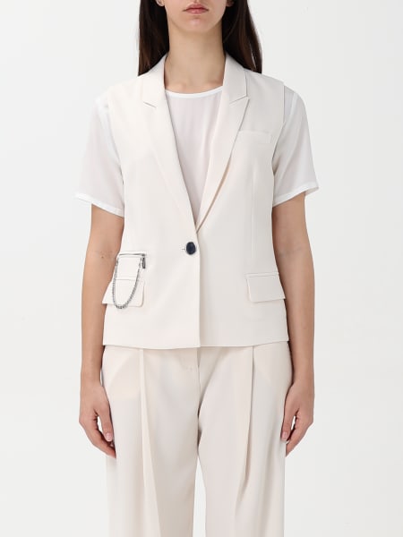アウターその他 ARMANI EXCHANGE Woman Waistcoat Yellow Cream XW000435AF12749 ARMANI EXCHANGE: women's vest - Yellow Cream | Armani