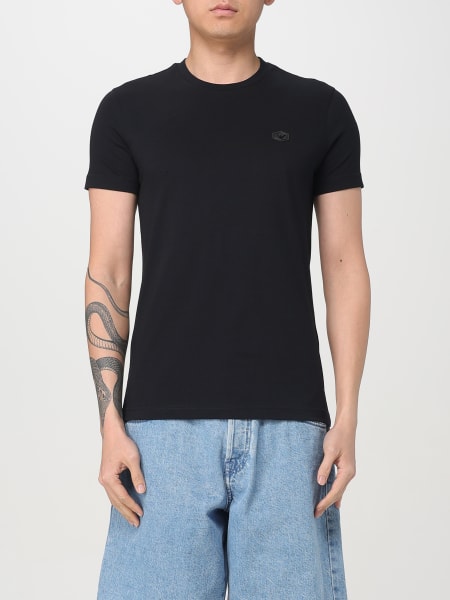 Tシャツ・カットソー EMPORIO ARMANI SS25 (EM001717 AF14836F4033) Pima jersey T-shirt with logo embroidery - EMPORIO ARMANI