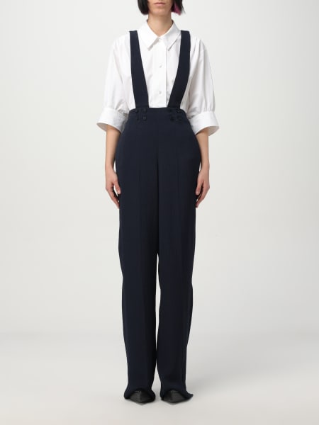 パンツ EMPORIO ARMANI Woman Pants Blue EW000980TE12254 OB003 EMPORIO ARMANI: Pants woman - Blue | Emporio Armani pants