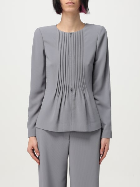 ジャケット EMPORIO ARMANI Woman Jacket Grey EW000850AF12514 U8047 EMPORIO ARMANI: Blazer woman - Grey | Emporio Armani jacket